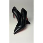 TAYHAN kadın stiletto siyah kırmızı tabanlı -kırmızı-ten rugan-bordo rugan ince ökçe ayakkabı