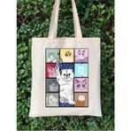 Taylor Swift Karma Kedi Tote Bag Bez Çanta - 10D-Krem