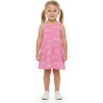 Tayo Baby Kız Çocuk Pembe Barbie Kolsuz Elbise – %100 Pamuklu Günlük Şıklık - 9 - 10 Yaş