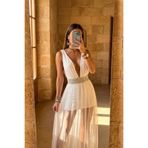 Tayt Factory Boyundan Baglamalı Bodysuit Kemer Detay Tulum Elbise