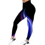 Tayt, kadın, yüksek bel, opak, spor tayt, moda, renkli, baskılı, yoga pantolonu, dikişsiz fitness, koşu pantolonu, Tummy Control tayt, jimnastik, dış mekan koşu pantolonu, spor pantolonu, 3 lila, M