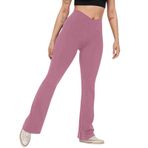 Tayt, kadın, yüksek bel, uzun paça pantolon, çapraz bel, opak, siyah, spor taytı, Push Up Boom, bot, yoga pantolonu, jogging pantolonu, rahat, nefes alır, koşu pantolonu, Lila-a, XXL