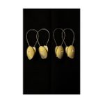 TAYVİN Perde Mandalı Gold Oval 4lü Paket Mıknatıslı Perde Toplayıcı Perde Aksesuar