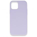 Tazador iPhone 12 Nano İçi Kadife Lila Silikon Kılıf