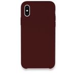 Tazador iPhone XS Lansman Legant Bordo Silikon Kılıf