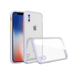 Tazador iPhone XS Max Miami Şeffaf Lila Silikon Kılıf