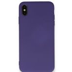 Tazador iPhone XS Nano İçi Kadife Mor Silikon Kılıf