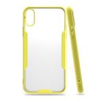Tazador iPhone XS Platin Sarı Silikon Kılıf