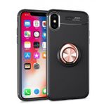 Tazador iPhone XS Range Yüzüklü Siyah-Gold Silikon Kılıf
