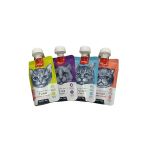 Taze Ton Balıklı x Somonlu x Tavuklu x Ördekli Vitaminli Ezme Kedi Ödülü 90 gr x 4 Adet
