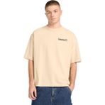 TB0A5MQR2601 Timberland Outdoor Photo Back Graphic Tee Erkek T-Shirt Krem - XL