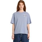 TB0A5RXMB881 Timberland Graphic Short Sleeve Tee Kadın T-Shirt Mavi - XS
