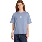 TB0A5RZXB881 Timberland Stack Logo Short-Sleeve Tee Kadın T-Shirt Mavi - XS