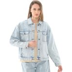 TB0A67JQEPJ1 Timberland Archive Denim Jacket Kadın Ceket Açık Mavi - Açık Mavi - S