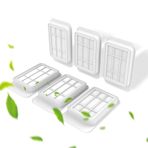 TBC PET Kablosuz Pompalar için 6 Paket Çeşme Filtreleri Değiştirme 70oz/2.2L Kedi Su Çeşmesi TF002 Pil Kumandalı
