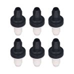 Tbest Çek Valfler, 6 Adet Çek Valf Plastik Geri Dönüşsüz Sıvı ve Gaz için 1 Yollu Sıralı Vana 3/8 "10MM Arayüz Çapı (CDBS6)