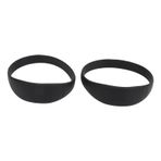 Tbest Patella Diz Desteği Kayışı, 2 ADET Silikon Patella Tendon Sabitleyici Bant Elastik Brace Destek Brace Yürüyüş Için Taşınabilir Çanta Ile Basketbol Koşu (BLACK)