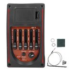 Tbest Pikap Gitar Preamp, 5 Bant EQ Ekolayzer Tuner Piezo Pickup Ekolayzır Piezo Pikap Tuner Amp Yedek Aksesuarlar