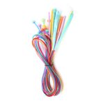 Tbest Tığ, ABS plastik, Afgan Tunus tığ seti, kablolu, halı, halı dokuma, örgü şişi, 12 adet