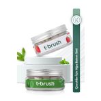 TBRUSH Çilekli Doğal Diş Macunu Tableti Florürsüz + Ağız Çalkalama/gargara Tableti Alkol Içermez 75 Tablet