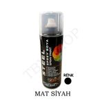 TBYSHOP Mat Siyah Sprey Boya 400 ml Dekoratif Boya Graffiti Duvar Boyası Mobilya Boyası Metal Boyası 1 Adet