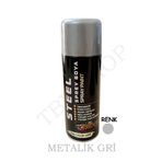 TBYSHOP Metalik Gri Sprey Boya 400 ml Dekoratif Boya Graffiti Duvar Boyası Mobilya Boyası Metal Boyası