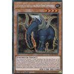 TCG BLCR-DE014 - Geliştirilmiş Kristal Canavar Amber Mamut - Secret Nadir - Almanca - 1. Baskı - Ultrapro Toploader ile Set halinde - Yugioh