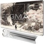 TCGMAT MTG Playmat Boyut 61 x 35 cm Ücretsiz Saklama Torbaları Kaymaz Destek, Kart Oyunu Meraklıları için İdeal TCG Playmat Fare Altlığı, Gölge Ejderha (Güverte)