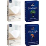 Tchibo Brazil Mild 250 gr + Guatemala Grande Filtre Kahve 250 gr + 80'li Filtre Kahve Kağıdı x 2 Paket - 500 gr - Kağıt ve Metal Filtre