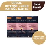 Tchibo Davidoff Crema Intense Lungo Kapsül Kahve 3X10 Adet - Nespesso Uyumludur - 3 Paket