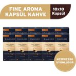 Tchibo Davidoff Fine Aroma Espresso Kapsül Kahve 10X10 Adet - Nespesso Uyumludur - 10 Paket