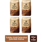 Tchibo Gold Selection 500 gr x 4 Adet Çekirdek Kahve Zengin Aroma ve Dengeli Lezzet