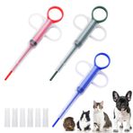 tchrules 3 adet kedi hap atıcı piston Popper küçük Pet kedi köpek yumuşak ucu Tablet şırınga itici hap tabancası dağıtıcı Pet ilaç besleyici Piller Popper tıbbi besleme aracı aksesuarları hayvanlar
