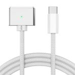 Tciogrxp MacBook Pro 140 inç ve 16 inç (2021, M1 Pro/Max), MacBook Air (2022, M2), MacBook Pro (2023, M2 Pro/Max) için 140W USB-C - Manyetik 3 Güvenli Hızlı Şarj Kablosu (2 m/6,6 ft)
