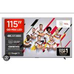 TCL 115C7K 115'' 292 Ekran Uydu Alıcılı 4K Ultra HD QD-Mini LED Google TV