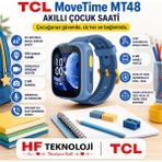 Tcl Gps Konum Takibi, Görüntülü ve Sesli Görüşme Imkanı Movetıme MT48X 4g Akıllı Çocuk Saati Mavi - 43 - 45 mm - KAMERALI
