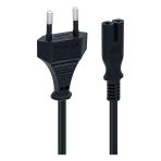 Tcl Ps5/ Ps4/ Ps3 / Xbox Series S-X Uyumlu 2 Pinli 1.5 Metre Güç Kablosu Teyp Fişi, Radyo Fişi, Led Tv Elektrik Fişi 2Pin Güç Kablosu