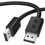 TCNEWCL 4K DisplayPort Kablosu, 6 FT DP - DP Kablosu 1.2, Yüksek Hızlı 4K@60Hz 2K@165Hz@144Hz 1080p PC TV Dizüstü Oyun Monitörü