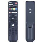 TCNOUMT Tele System Rcup dekoder dijital terrestre Android TV için uygun yedek uzaktan kumanda, TELESystem UP T2 4K DVB-T2 SRT82 ON T2 ile uyumlu