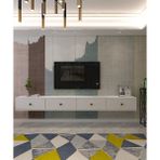 TDA2401B- Zuzu Double Duvara Montaj Tv Stand 240CM Beyaz