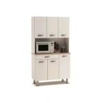 Tdesigno 120 cm Beyaz Amor Çok Amaçlı Mutfak Dolabı