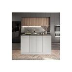Tdesigno 160cm-Mambo Mutfak Adası -4 Kapaklı Alt Modül- Çok Amaçlı Dolap 160 cm Tezgah Dahil