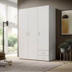 Tdesigno Ahu Giyinme Dolabı - Çok Amaçlı Dolap - Gardırop 120 Cm-3 Kapaklı-2 Çekmeceli