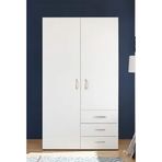 Tdesigno Akasya 100 cm 2 Kapaklı 3 Çekmeceli Gardırop