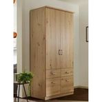 Tdesigno Aksu 90 cm 2 Kapaklı 2 Çekmeceli Gardırop