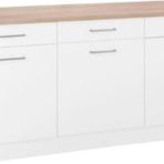 Tdesigno Ares Mutfak Çekmeceli Alt Modül 150 Cm Beyaz Tezgah Dahil