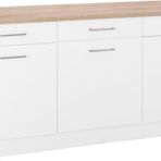 Tdesigno Ares Mutfak Çekmeceli Alt Modül 180 Cm Beyaz Tezgah Dahil