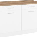 Tdesigno Ares Mutfak Çekmeceli Alt Modül - Dolap 120 Cm Beyaz (Tezgah Dahil Değildir)