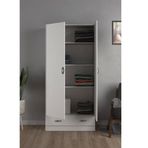Tdesigno Aysu 80 cm 2 Kapaklı 1 Çekmeceli Gardırop