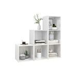 Tdesigno Dila-kitaplık Ofis Dolabı Beyaz 6 Raflı 90 Cm
